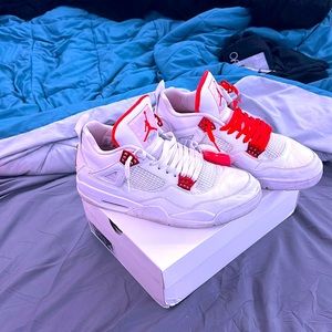 metallic orange 4’s